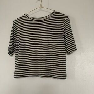 Women’s Vince Stripe Short Sleeve Crop Tee, size XS